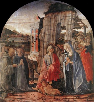 キリスト降誕 1475年 シエナ フランチェスコ・ディ・ジョルジョ Oil Paintings